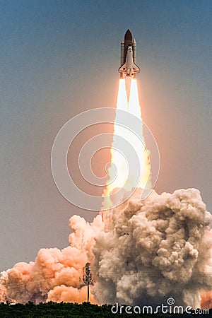 Launch of Atlantis-STS-135 Stock Photo