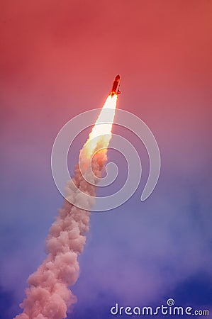 Launch of Atlantis-STS-135 Stock Photo