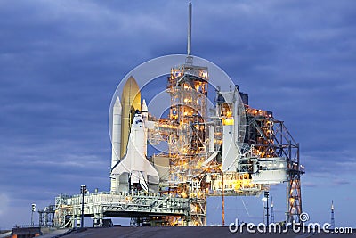 Launch pad of the space shuttle. Elements of this image were furnished by NASA Stock Photo