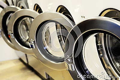 Laundromat Stock Photo