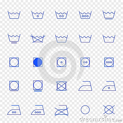 25 laundry icon set. Vector illustration Vector Illustration