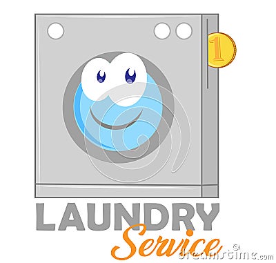 Laundry logo for your business Vector Illustration