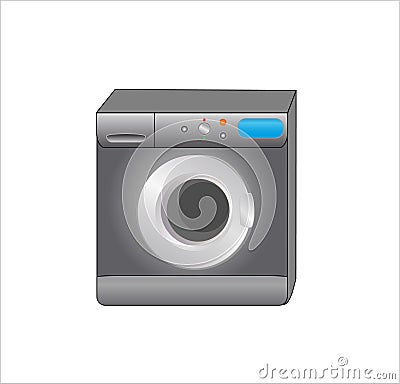 Laundry machine Vector Illustration