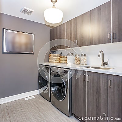 laundry room Stock Photo