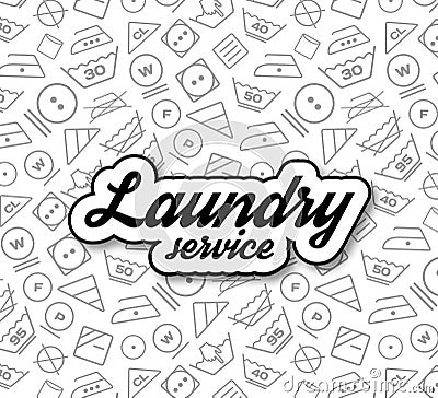 Laundry service vector illustration Vector Illustration