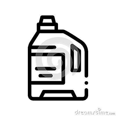Laundry Service Washing Liquid Bottle Vector Icon Vector Illustration