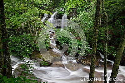 Laurel Creek cascades, West Virginia Stock Photo