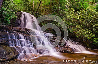 Laurel Falls, Great Smoky Mountains Stock Photo