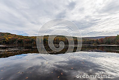 Laurel Lake Recreational Area in Pine Grove Furnace State Park i Stock Photo