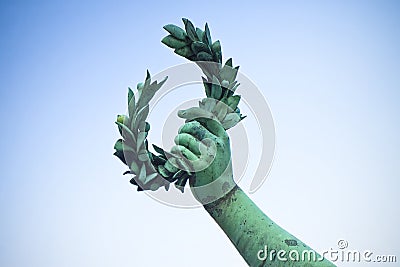 Laurel Wreath Stock Photo