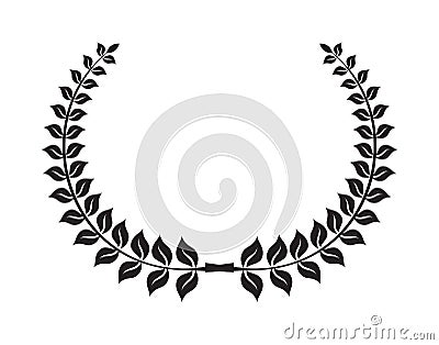 Laurel wreath icon Cartoon Illustration