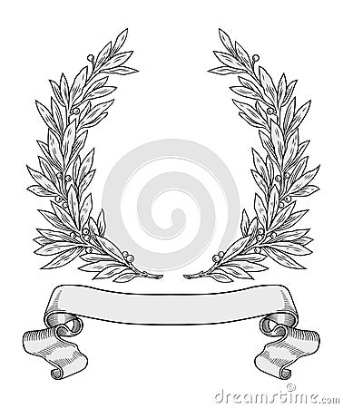 Laurel wreath vector Vector Illustration