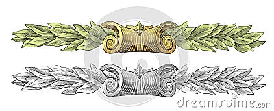 Laurel wreath vector Vector Illustration