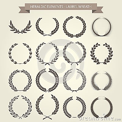 Laurel Wreaths Vector Illustration