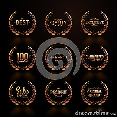 Laurel Wreaths Vector Illustration