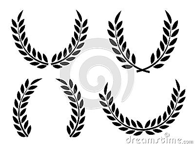 Laurel Wreaths Vector Vector Illustration