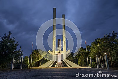 Edirne Lausanne Karaagac Monument. Karaagac, Edirne. Lausanne Peace Memorial Editorial Stock Photo