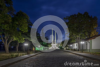 Edirne Lausanne Karaagac Monument. Karaagac, Edirne. Lausanne Peace Memorial Editorial Stock Photo