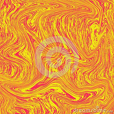 Lava background wonderful liquid marble. The combination of yellow and red. Orange wallpaper liquid abstract Cartoon Illustration