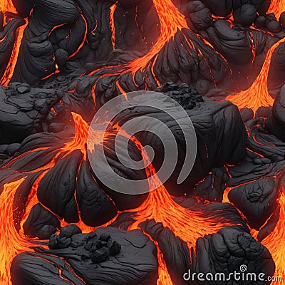 Lava texture fire background rock volcano magma molten hell hot flow flame pattern seamless. Earth lava crack volcanic texture gro Stock Photo