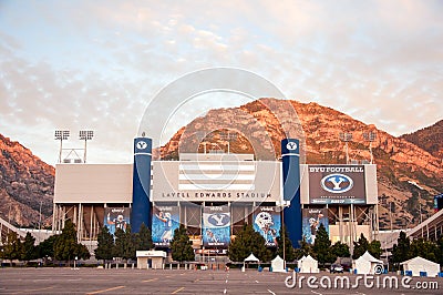 Lavell Edwards Stadium at BYU Brigham Young University Editorial Stock Photo