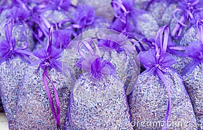 Lavender bags Stock Photo