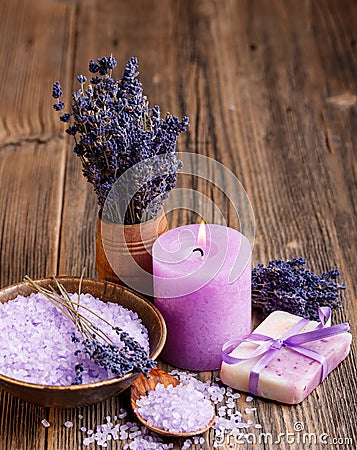 Lavender concept Stock Photo
