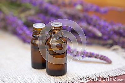 Lavender essential aroma oil Stock Photo