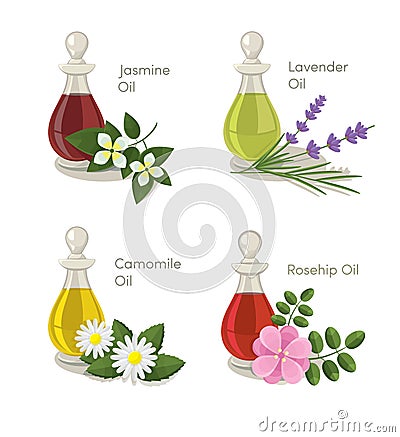 Essential oils Vector Illustration