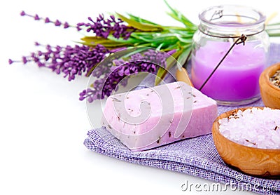 Lavender soap Stock Photo