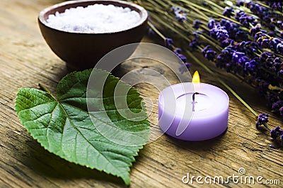 Lavender wellness Stock Photo