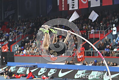 Lavillenie Renaud wins men's competition Editorial Stock Photo