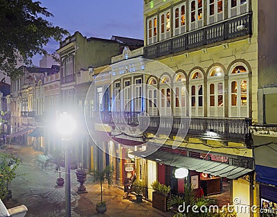 Lavradio Street in Lapa, Rio de Janeiro Editorial Stock Photo