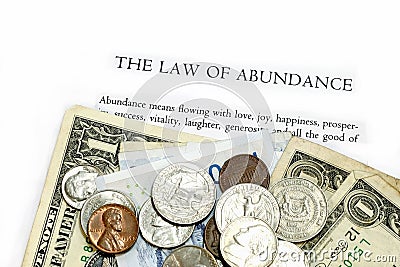 Law of Abundance Stock Photo