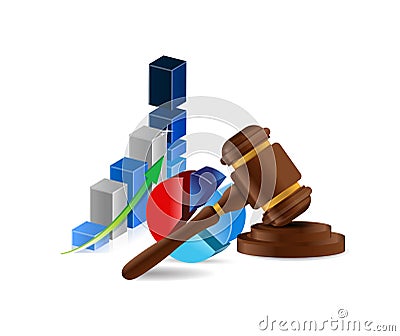 law business profits concept illustration Cartoon Illustration