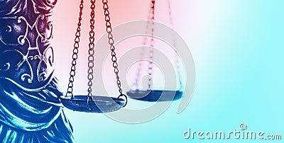 Law concept image, scales of justice Stock Photo