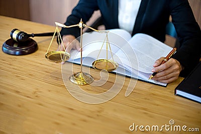 in law firm company businesswoman leader of the group Stock Photo