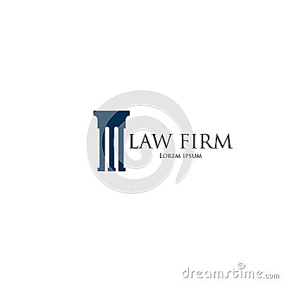 Law Firm Logo art Vector Illustration