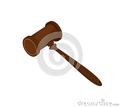 Judge hammer Vector Illustration