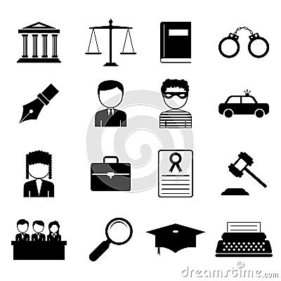 Law and Justice icon Vector Illustration