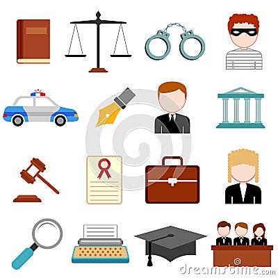 Law and Justice icon Vector Illustration