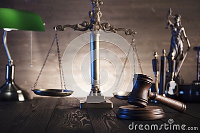 Law and justice theme. Stock Photo