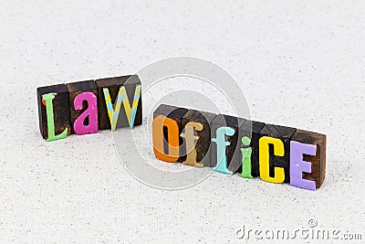 Law office legal justice business lawyer judicial authority Stock Photo