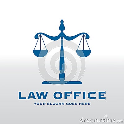 Law office logo , law firm logo vector Vector Illustration
