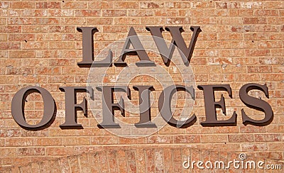 Law Offices Sign Stock Photo