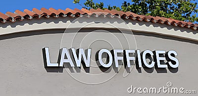 Law Offices Sign Stock Photo