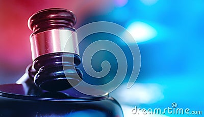 Law and Order Criminal justice concept image Stock Photo