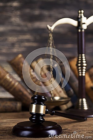 Law wooden gavel barrister, justice concept, legal system concept Stock Photo