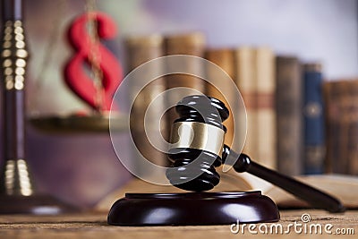 Law wooden gavel barrister, justice concept, legal system concept Stock Photo