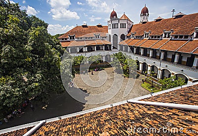 Lawang Sewu, an old and heritage building in Semarang, Indonesia. Editorial Stock Photo